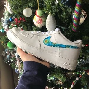 Nike | Shoes | Nwt Custom Painted Van Gogh Air Force | Poshmark